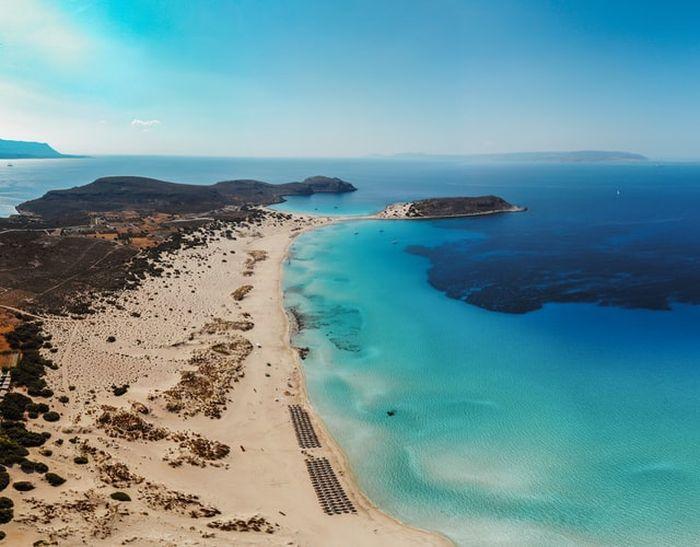 Elafonisos Beach Sand Blue Water Monemvasia